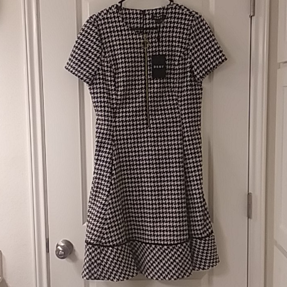 Houndstooth DKNY Dress - Picture 1 of 5